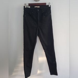 LEVI'S Mile High Super Skinny Black jeans